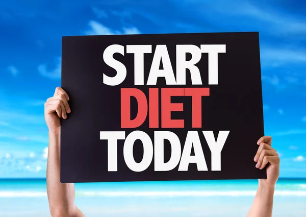 Start Diet Today card — Stock Photo, Image