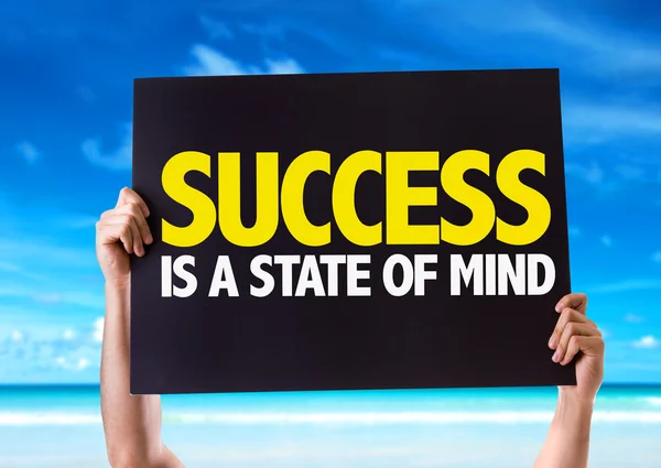 Success Is a State of Mind card — Stock Photo, Image