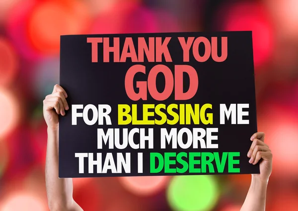 Thank You God For Blessing Me card — Stock Photo, Image