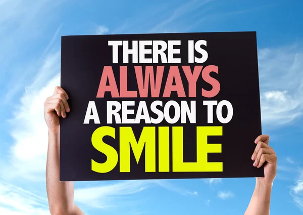 There Is Always a Reason to Smile card — Stock Photo, Image