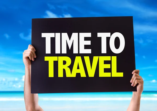 Time To Travel card — Stock Photo, Image