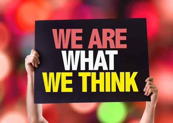 We Are What We Think card — Stock Photo, Image