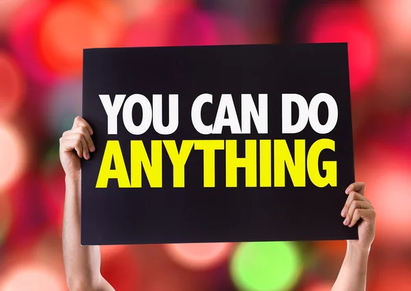 You Can Do Anything! card — Stock Photo, Image