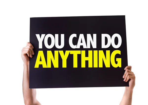 You Can Do Anything! card — Stock Photo, Image