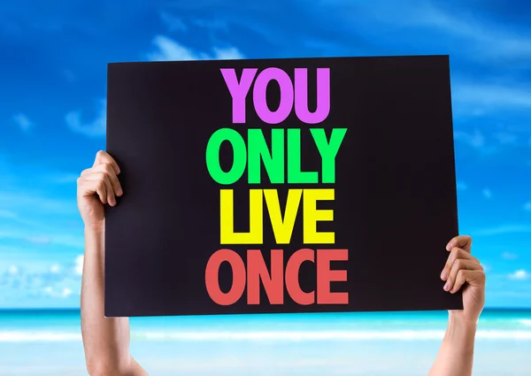 You Only Live Once card — Stock Photo, Image