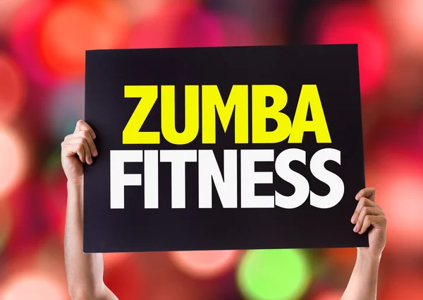 Tarjeta Zumba Fitness — Foto de Stock