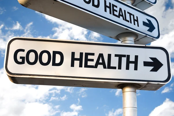 Good Health direction sign — Stock Photo, Image