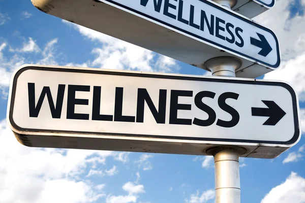 Wellness direction sign — Stock Photo, Image