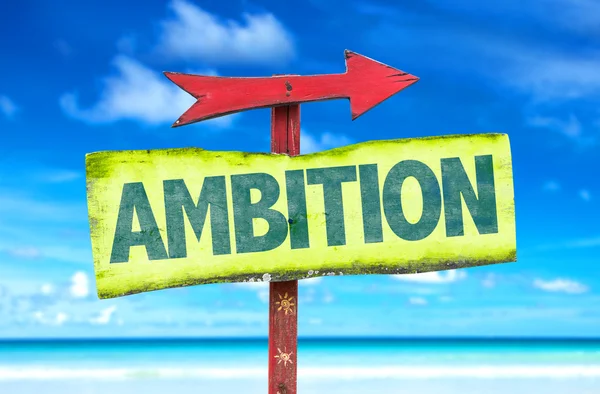 Ambition text tecken — Stockfoto