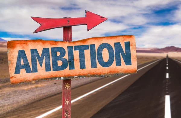 Ambition text sign — Stock Photo, Image