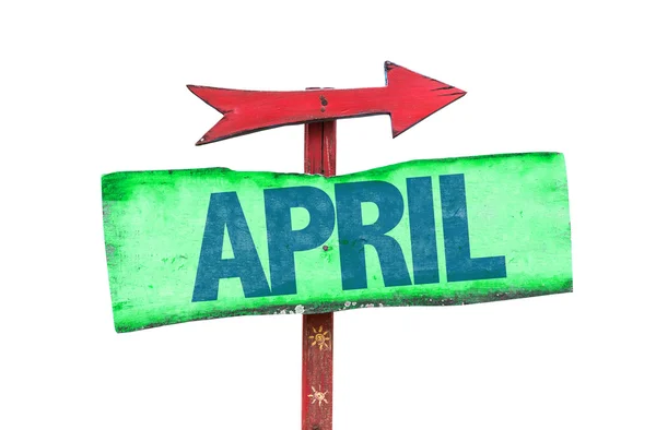 April text sign — Stock Photo, Image