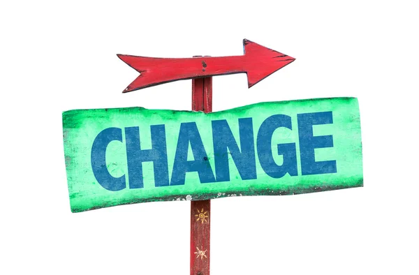 Change text sign — Stock Photo, Image