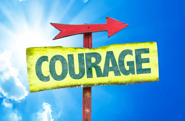 Courage text sign — Stock Photo, Image