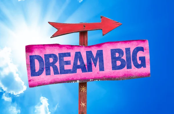 Dream Big wooden sign — Stock Photo, Image