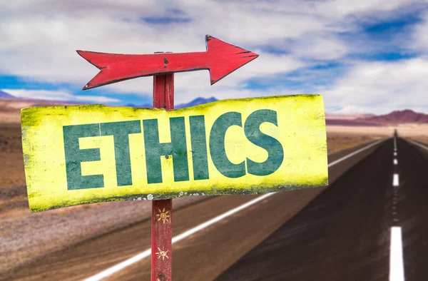 Ethics text sign — Stock Photo, Image