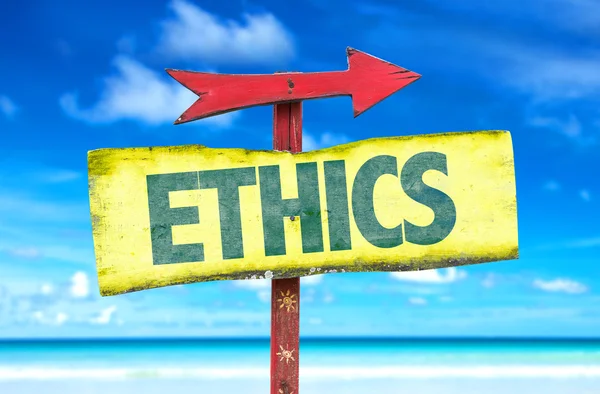 Ethics text sign — Stock Photo, Image