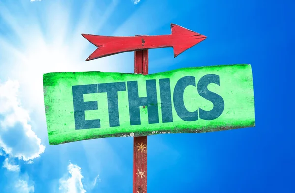 Ethics text sign — Stock Photo, Image