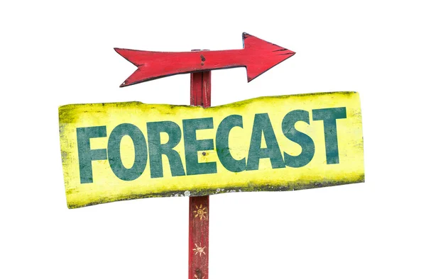 Forecast text sign — Stock Photo, Image