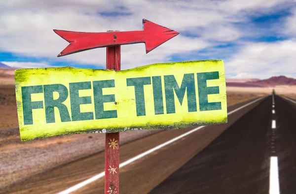 Free time text sign — Stock Photo, Image