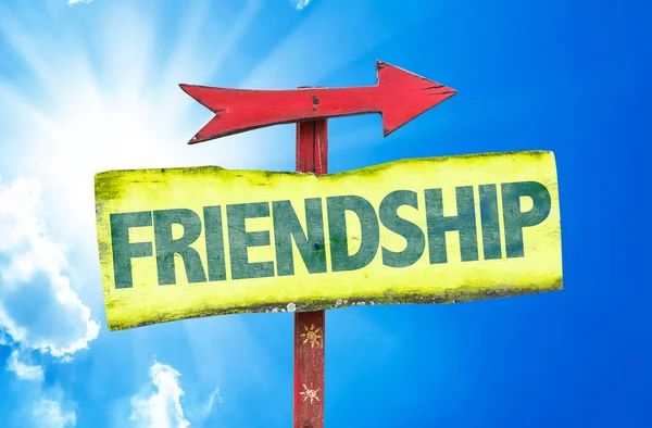 Friendship text sign — Stock Photo, Image