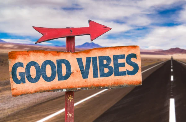 Good Vibes text sign — Stock Photo, Image