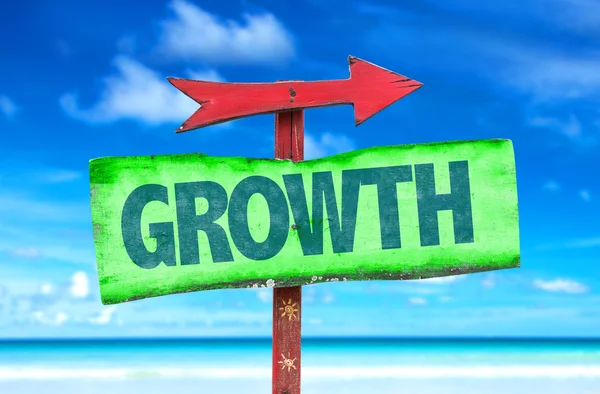 Grow text sign — Stock Photo, Image