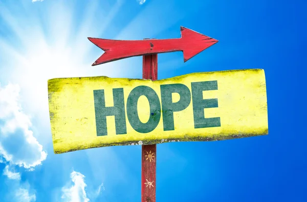 Hope text sign — Stock Photo, Image