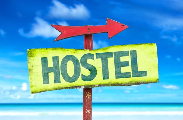 Hostel text sign — Stock Photo, Image