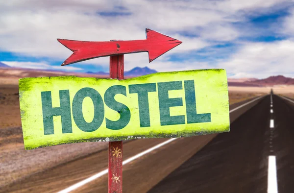 Hostel text sign — Stock Photo, Image