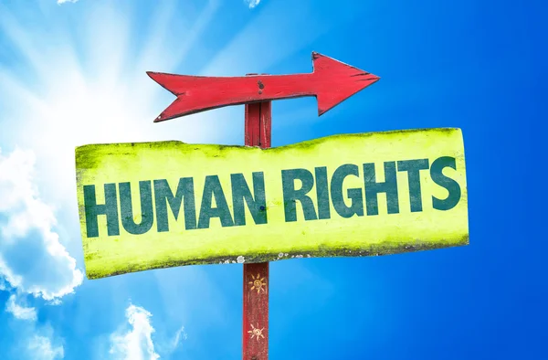 Human Rights text sign — Stock Photo, Image