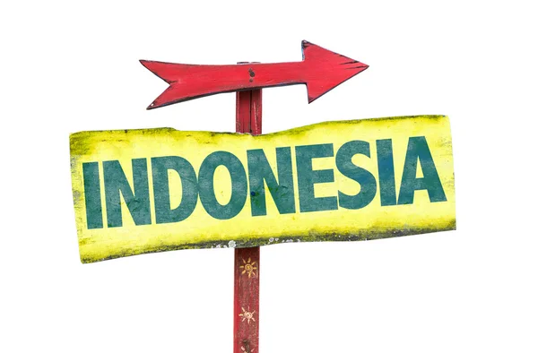 Indonesia testo segno — Foto Stock