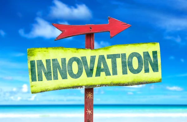 Innovation text sign — Stock Photo, Image