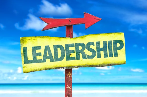 Leadership text sign — Stock Photo, Image