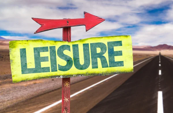 Leisure text sign — Stock Photo, Image