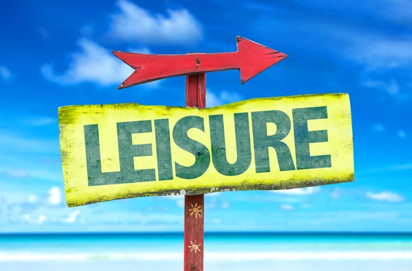 Leisure text sign — Stock Photo, Image