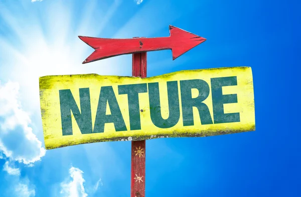 Nature text sign — Stock Photo, Image