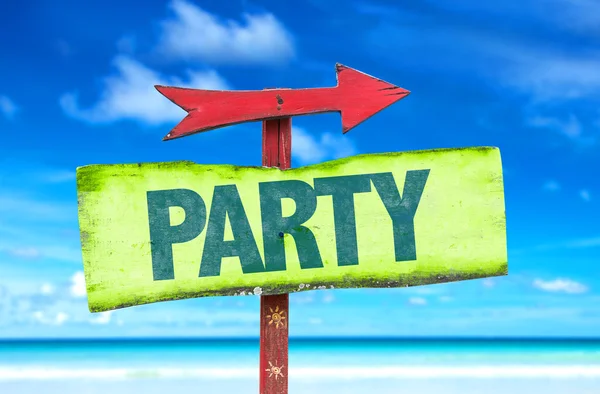Party text sign — Stock Photo, Image