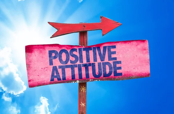 Attitude positive signe texte — Photo