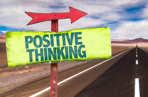 Positive Thinking text sign — Stock Photo, Image