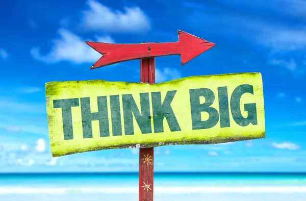 Think Big text sign — Stock Photo, Image