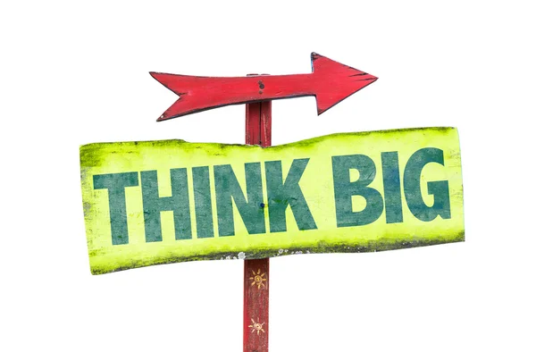 Think Big text sign — Stock Photo, Image