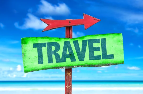 Travel text sign — Stock Photo, Image