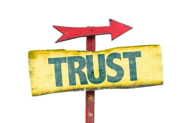 Trust text sign — Stock Photo, Image