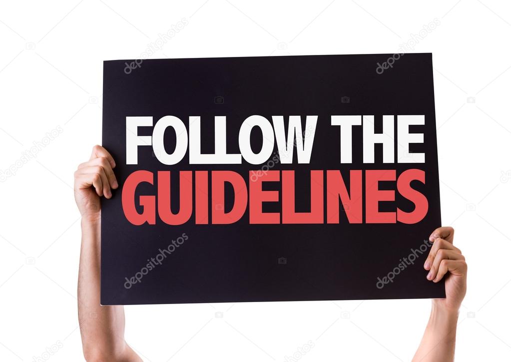 Follow the Guidelines card