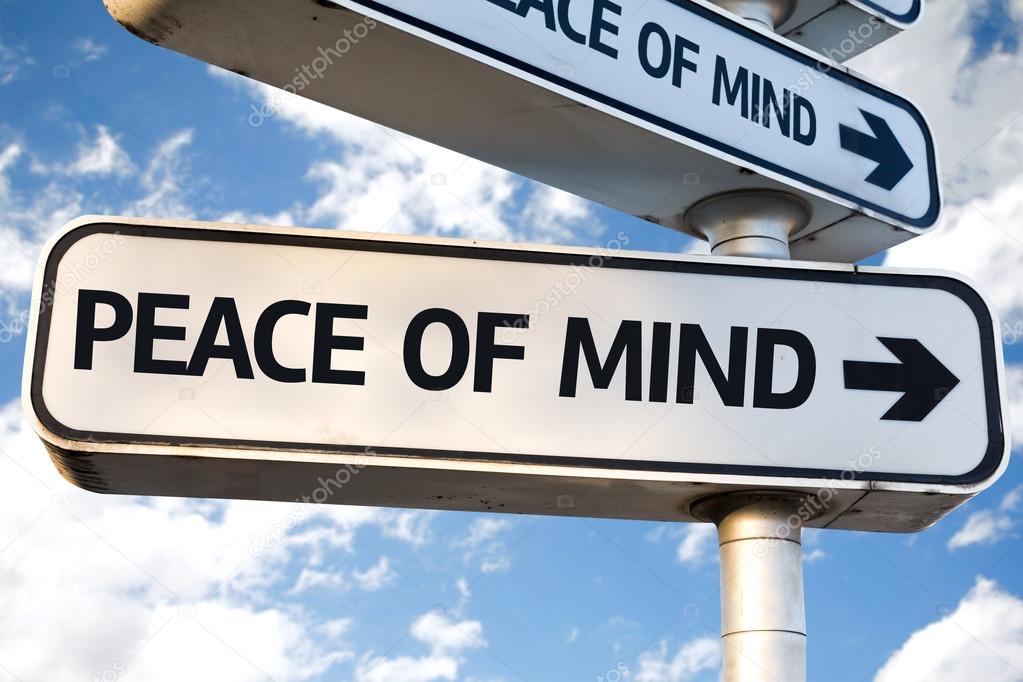 Peace of Mind direction sign