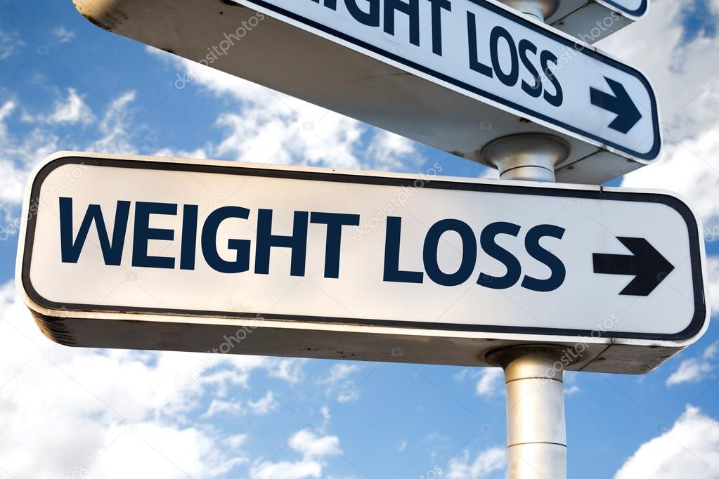 Weight Loss direction sign