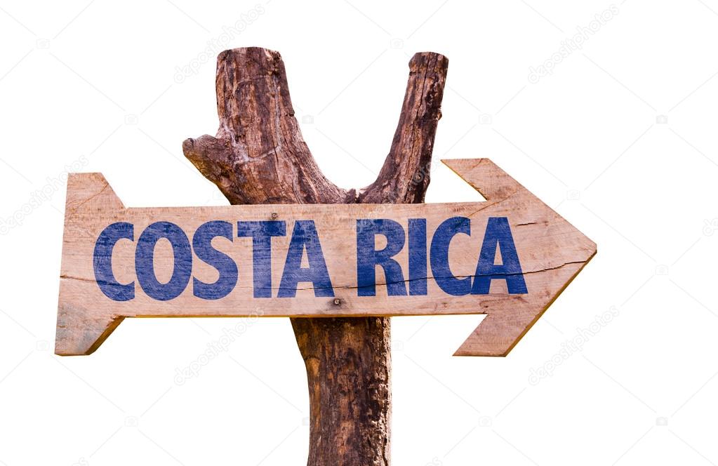 Costa Rica text sign
