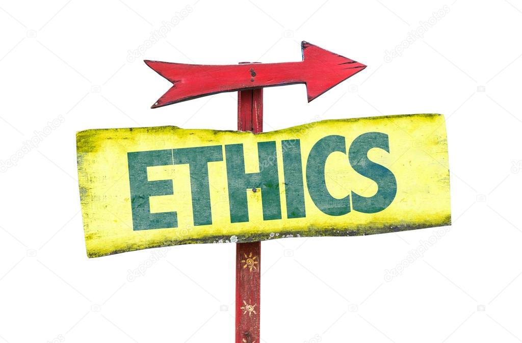 ethics text sign