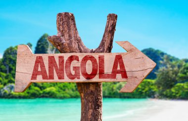 Angola ahşap işareti