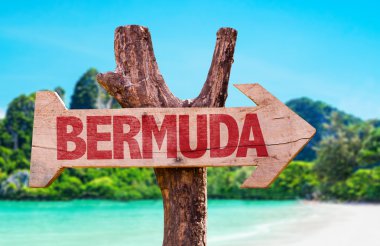 Bermuda ahşap işareti